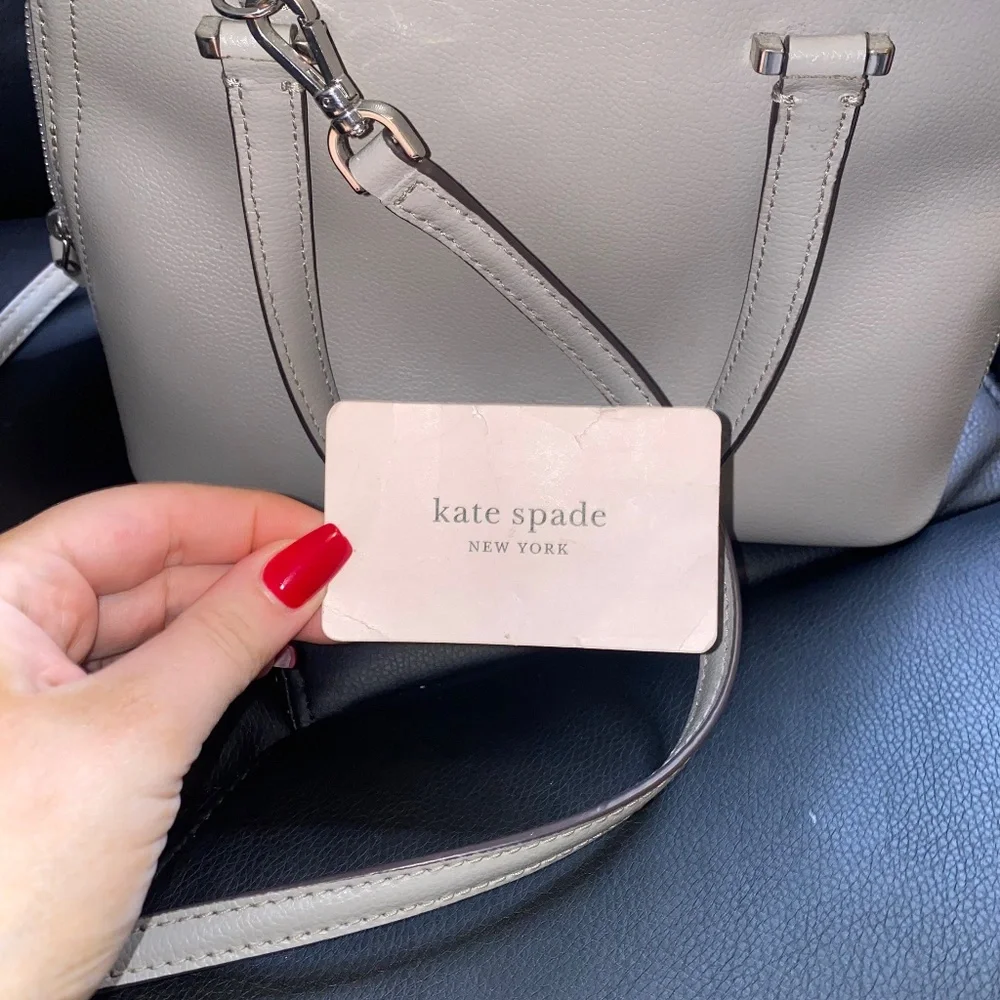 Kate Spade New York Small Satchel in Gray/Cement - Picture 2 of 4